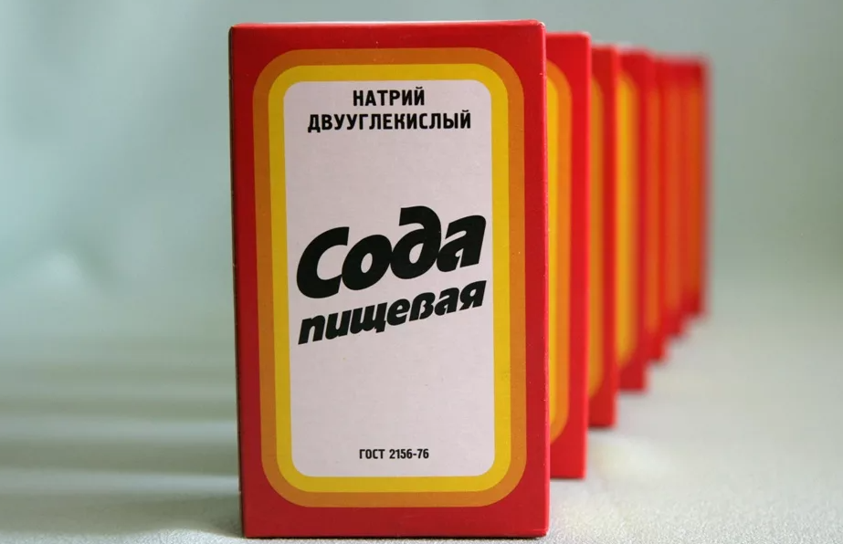 сода против жирных пятен